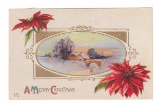 A Merry Christmas, 1913 Postcard, Muskoka Free Hospital Slogan Cancel