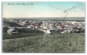 Early 1900s Minot, ND from Above Postcard