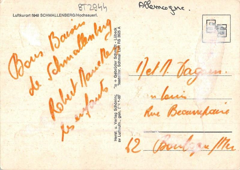 BT2944 Luftkurort Schmallenberg       Germany