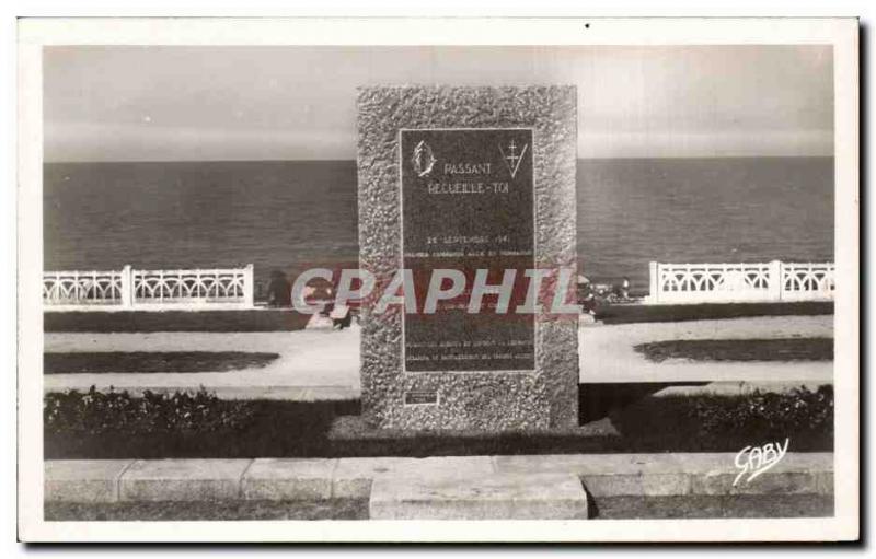 Postcard Modern Luke sea Monument commemorating the dates of September 23, 19...