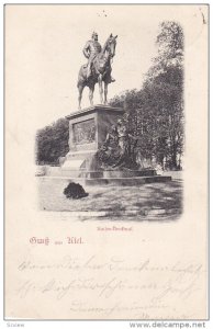Gruss aus KIEL , Germany , PU-1898 ; Kaiser Denkmal