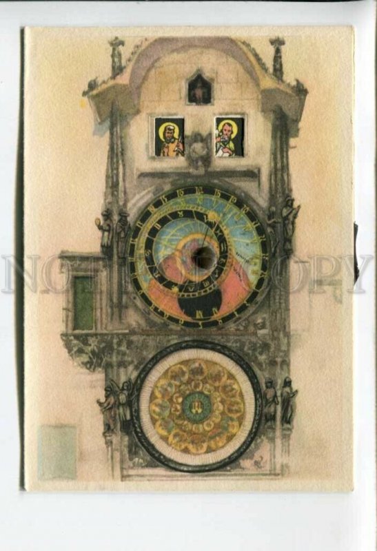 3164139 Prahy Prag Czech Republic PRAGUE clock MECHANICAL pc