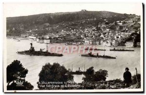 Old Postcard Villefranche Sur Mer general view of the Yacht & # 39escadre