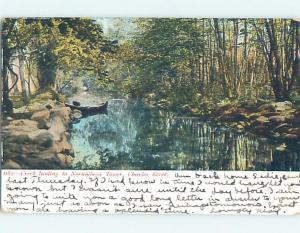 Pre-1907 CREEK ON CHARLES RIVER Postmarked East Machias Maine ME A1171