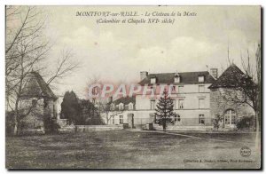 Old Postcard Montfort Sur Risle The Chateau de la Motte and Colombier 16th ch...