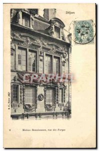 Postcard Old House Dijon Renaissance des Forges Street