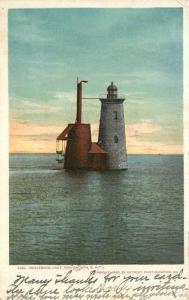 Detroit Photographic 1906 Portsmouth New Hampshire Whaleback Light 10595