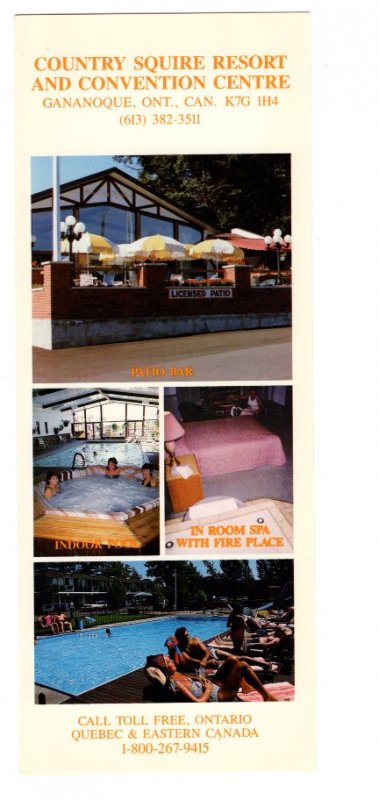 Otonabee Motor Inn Peterborough Ontario Approx 3.5 X 9 Inch Advertising Postcard