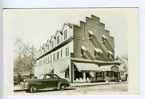 White Sulpher Springs WV Alvon Hotel RPPC Postcard 