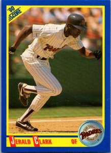 1990 Score Baseball Card Jerald Clark San Diego Padres sk2701