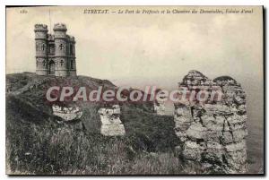 Postcard Etretat Old Fort Frefosses and Chanbre of Cliff bridesmaids Aval