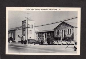 CA Union High School, Richmond, California Postcard, PC