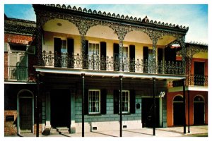 New Orleans Louisiana Gallier House Museum Streetview Chrome Cancel WOB Postcard 
