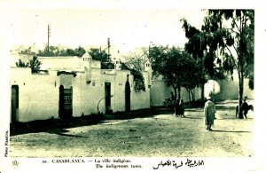 Casablanca, Morocco - People in the Indigenous town - c1910