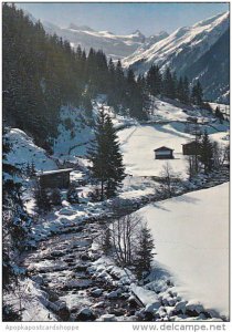 Austria Gletscherbach Wintergruesse aus Tirol