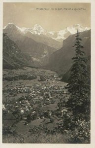 Switzerland Postcard - Wilderswil Mit Eiger - Monch & Jungfrau - TZ12040