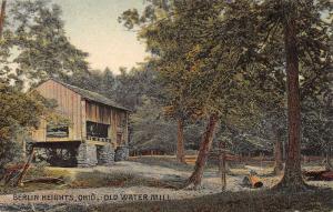 Berlin Heights Ohio Old Water Mill Scenic View Antique Postcard K28243