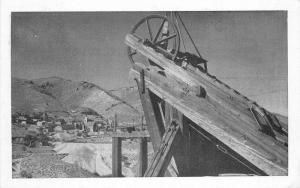 Bundy 1950s Mining Scene Virginia City Nevada RPPC Photo Postcard 294