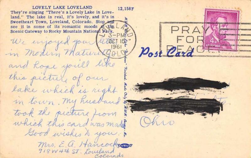 Colorado L2597 Antique Postcard