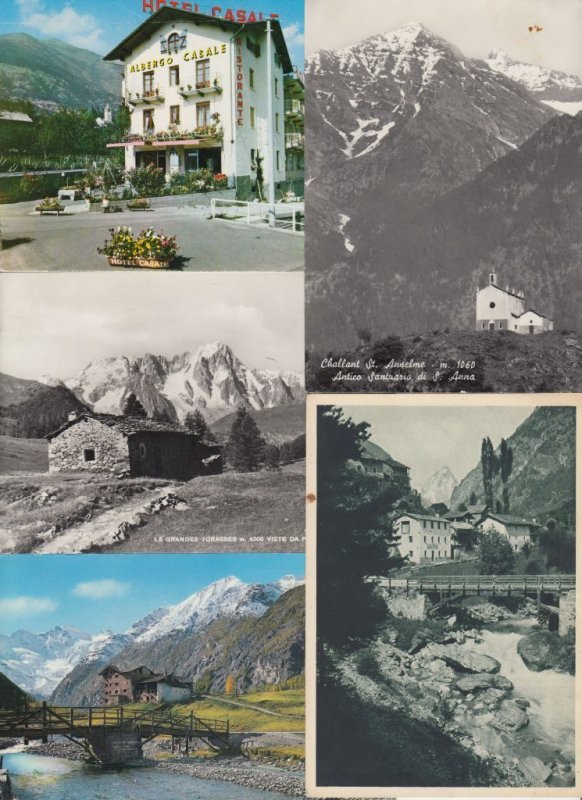 AOSTA VALLEY ITALY ITALIA 75 Vintage Postcards Mostly pre-1940. (L3907)