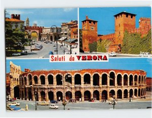 Postcard Saluti da Verona, Italy