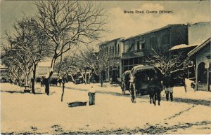 PC PAKISTAN, QUETTA, BRUCE ROAD, WINTER, Vintage Postcard (b43224)