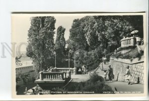 460241 Bulgaria Varna stairs to the seafront Old photo postcard