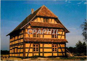 Postcard Modern Ungersheim (Haut Rhin) Ecomusee de Haute Alsace House 1811 Ty...