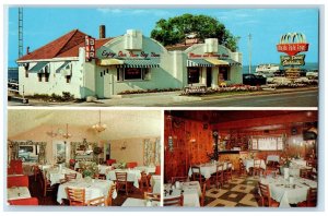 c1960 Belle Isle Finer Foods Prime Beef Top Grade St. Ignace Michigan Postcard