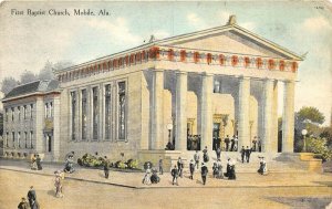 Mobile Alabama 1910 Postcard First Baptist Church Volanta AL Cancel