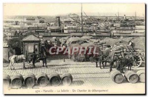 Old Postcard Marseille La Joliette a landing site