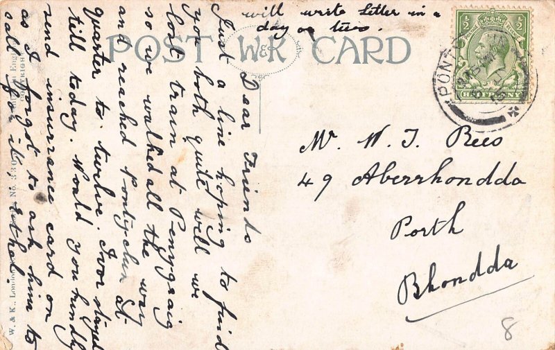 Animals Anthropomorphic Donkey in Suit Smoking Cigarette 1915 postcard B921