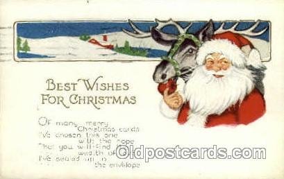 Santa Claus 1932 light crease right edge, corners are close to perfect, light...