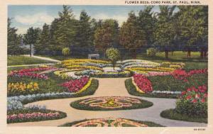 Flower Beds at Como Park - St Paul MN, Minnesota - Linen