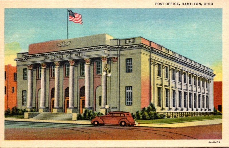 Ohio Hamilton Post Office Curteich