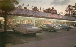 Autos 1960s Pink Clam Gift Shop Panama City Florida Postcard McCormack 1601