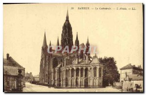 Old Postcard Bayeux Cathedral The Apse