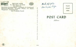 Vintage Postcard Pine Bluff Motel Furnished Rooms Pine Bluff Arkansas AR