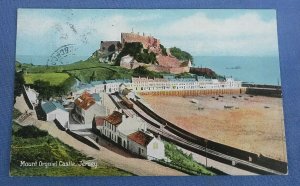 Vintage Postcard  Mount Orguiel Castle Jersey Channel Islands Postally Used  B1A