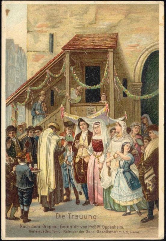 Jewish Wedding JUDAICA (1940s) Tomor Sana Cleve Germany