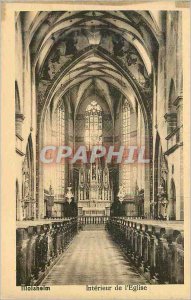 Old Postcard Molsheim inside the church