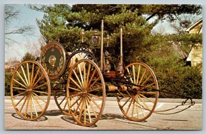 Fire Truck Engine - Fireman Postcard - Fire Museum of Maryland - Lutherville