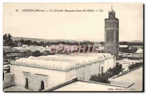 Old Postcard Oudjda The Great Mosque Jama El Kebir