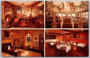 Vtg Cape Cod MA Chathamport Christopher Ryder House Restaurant 1970 Postcard