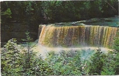 Unused post card.  Upper Tahquamenon Falls, Michigan