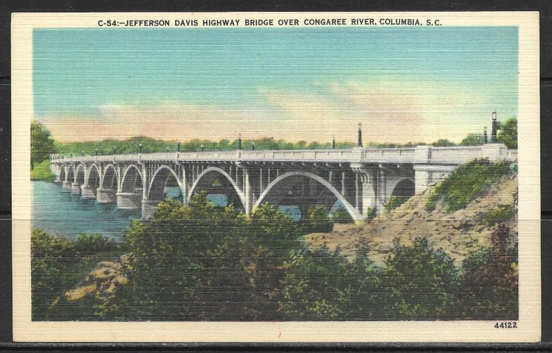 South Carolina, Columbia - Jefferson Davis Highway Bridge  - [SC-037]