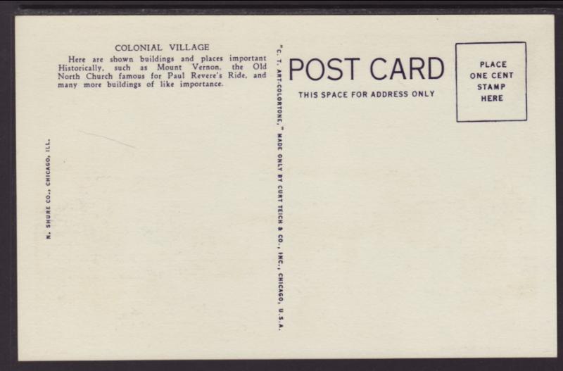 Colonial Village,Chicago World's Fair