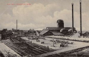 Crookston Minnesota Saw Mill Vintage Postcard AA24031