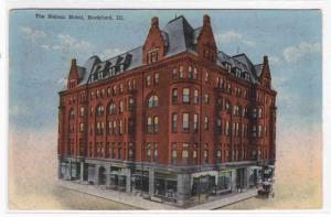 The Nelson Hotel Rockford Illinois 1917 postcard