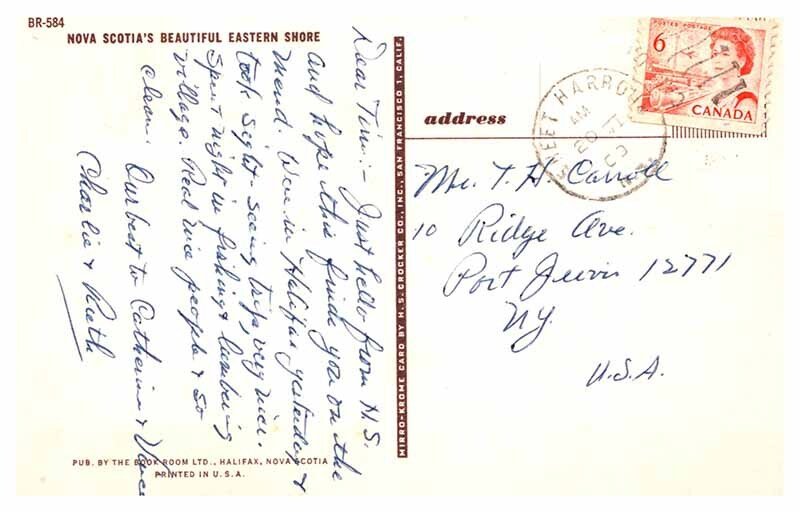 Postcard HIGHWAY SCENE Halifax Nova Scotia NS AT2065